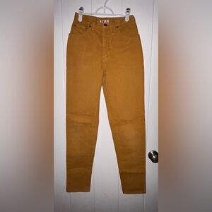 Retro Mustard-yellow High waisted Jeans